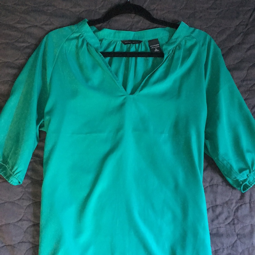 New York & Co. Green Blouse